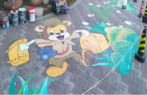 漳平夏季画地面彩绘会遇到的问题