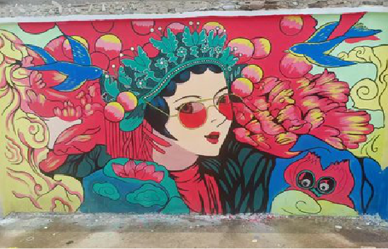 漳平墙体彩绘-网红墙