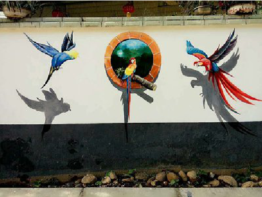 漳平视觉错位-3D墙绘设计