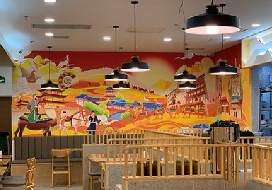 漳平商业空间彩绘介绍。