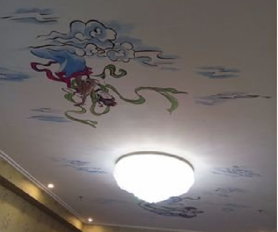 漳平如何快速绘制天花板上的手绘墙？